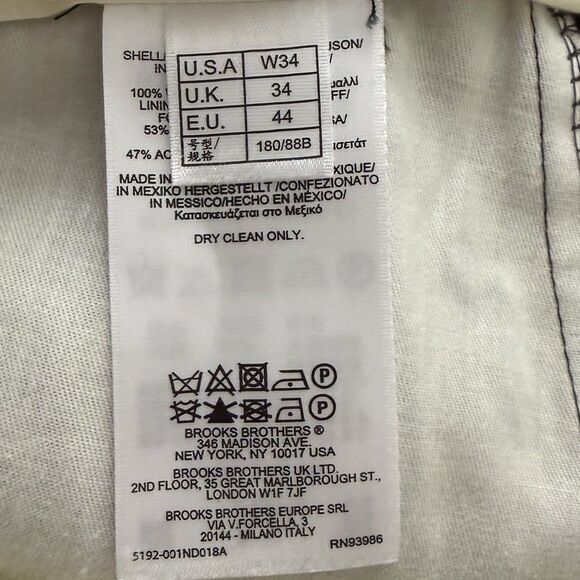 Brooks Brothers Regent Pants Mens 34 x 30 Dark Gray Wool Dress Slacks Pleated - Picture 3 of 11